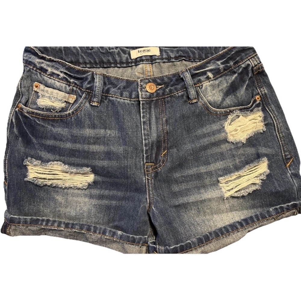 Kensie Women's Denim Shorts‎ Size 4/27distressed
